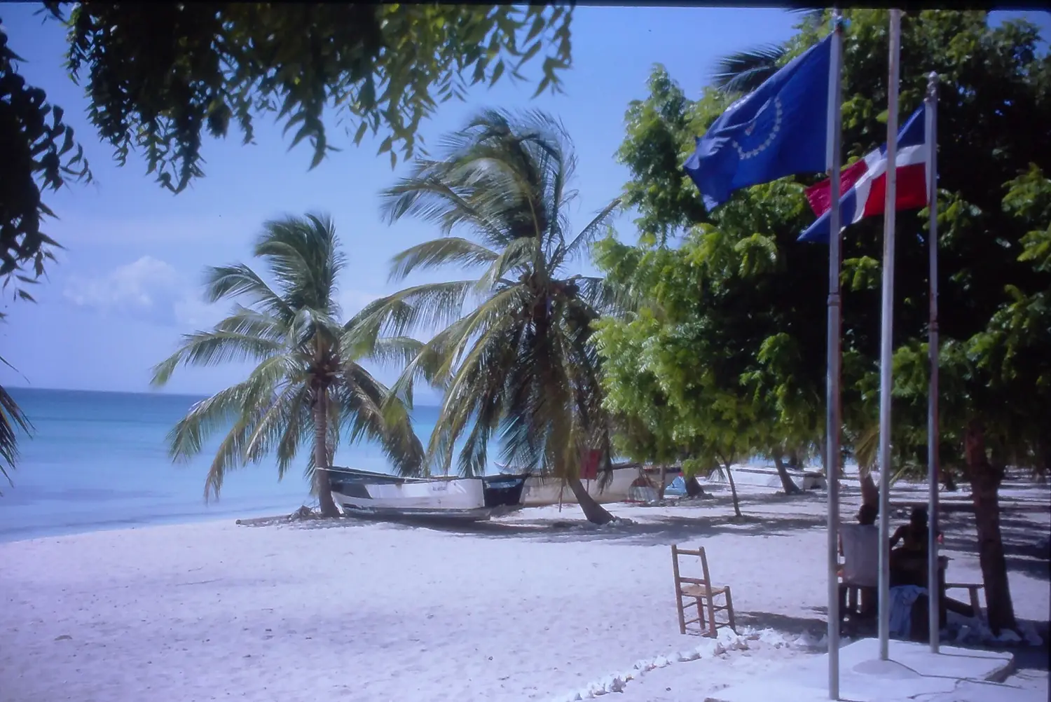 Isla Beatas military base shoreline