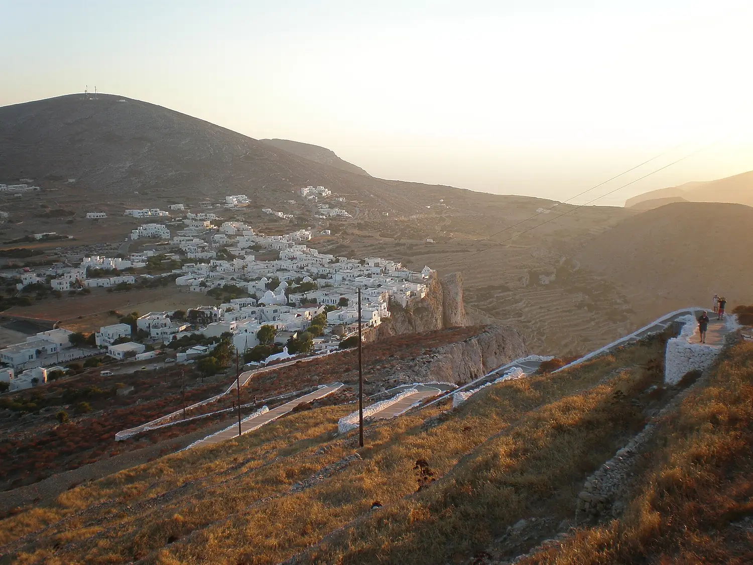 Folegandros-Chora from above