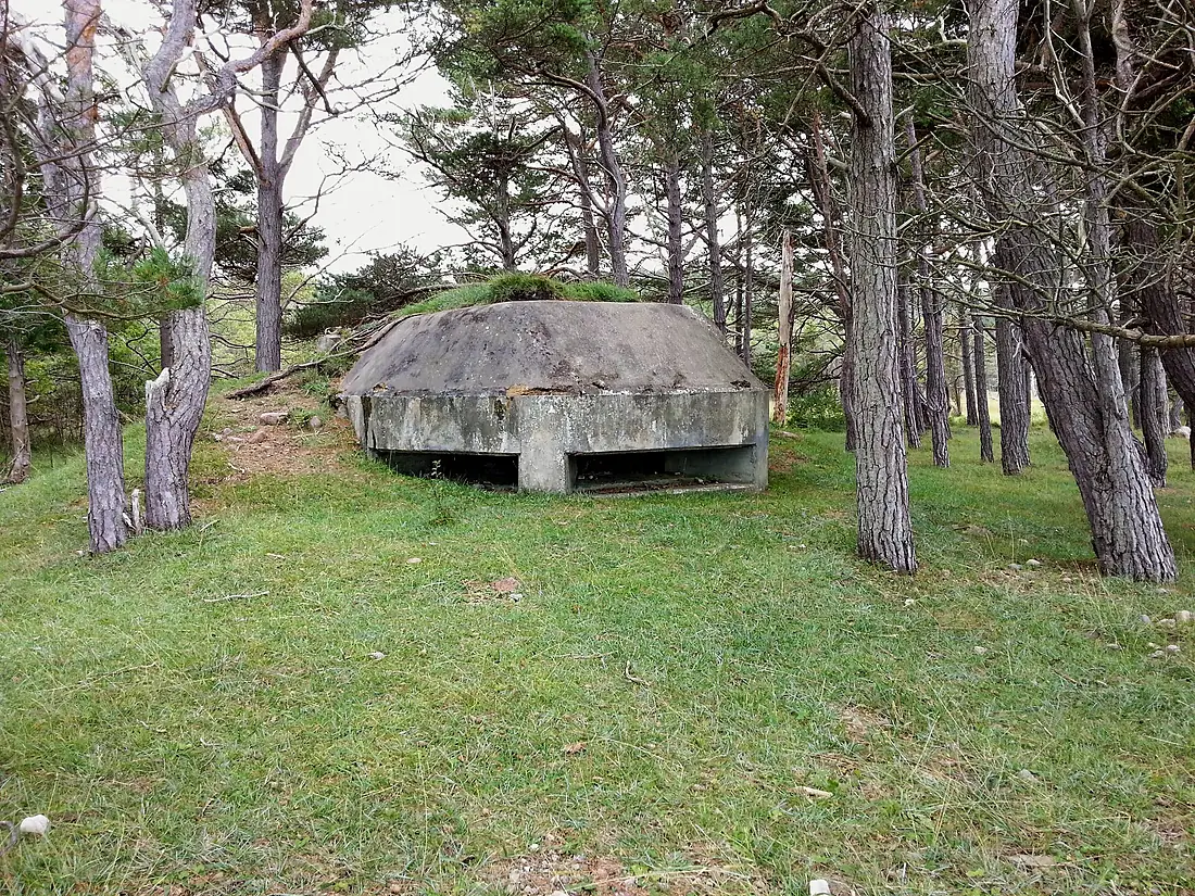 Bunker from WWII, nearby Brucebo, Gotland, Sweden