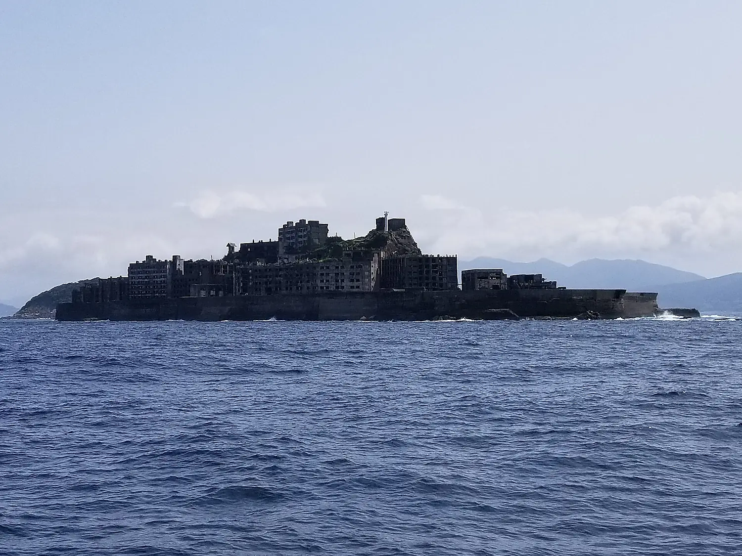 From the sea Hashima Island August 2017.D