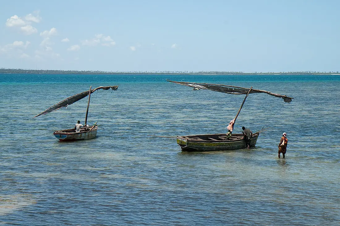 Boats outside Island of Mozambique