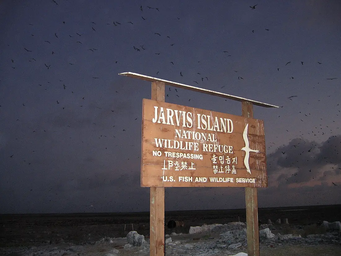 Jarvis Island No Trespassing Sign
