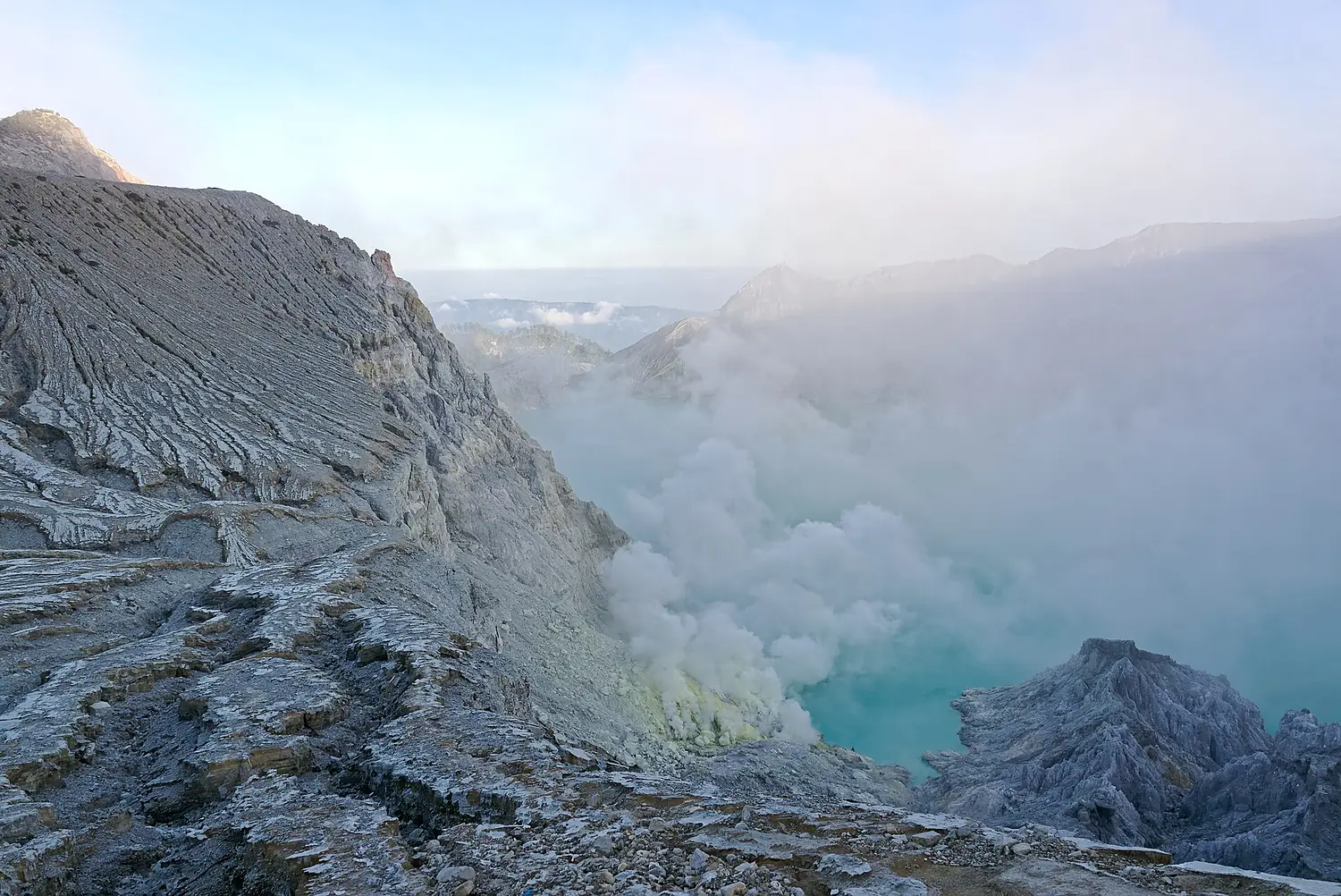 Crater of Kawah Ijen volcano, East Java, Indonesia, 20220821 0612 9732