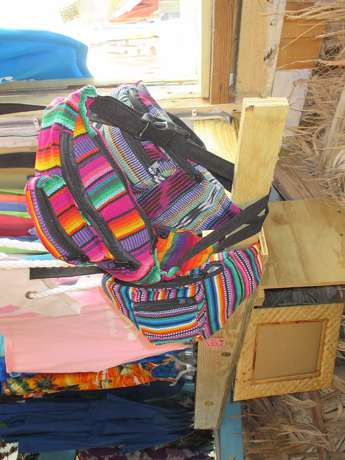 British Virgin Islands — Jost van Dyke — colorful bags