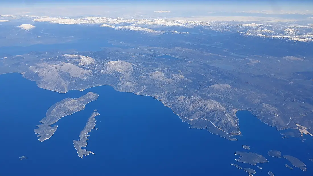 Greece - Ionian smaller islands - Kalamos and Kastos - Aerial View 1 (Feb 2021)