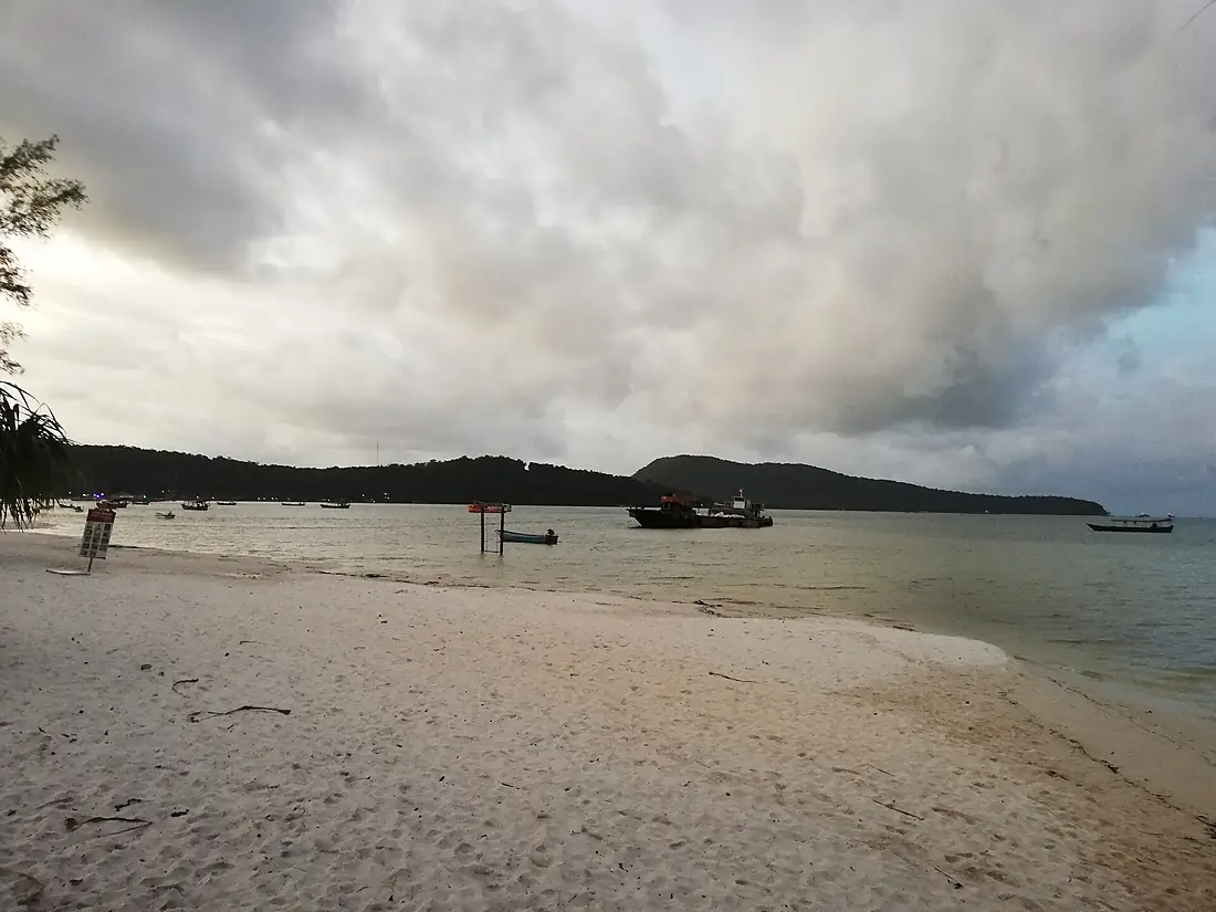Barge in Saracen Bay, Koh Rong Sanloem