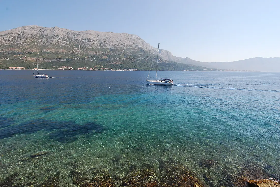 Adriatic see from Korčula
