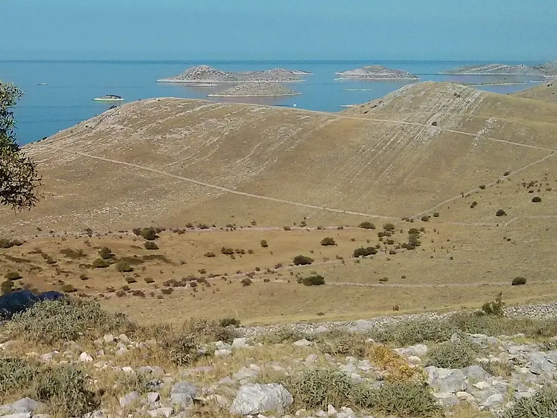 Lavsa-Levrnaka group of islands, seen from hills of Kornat
