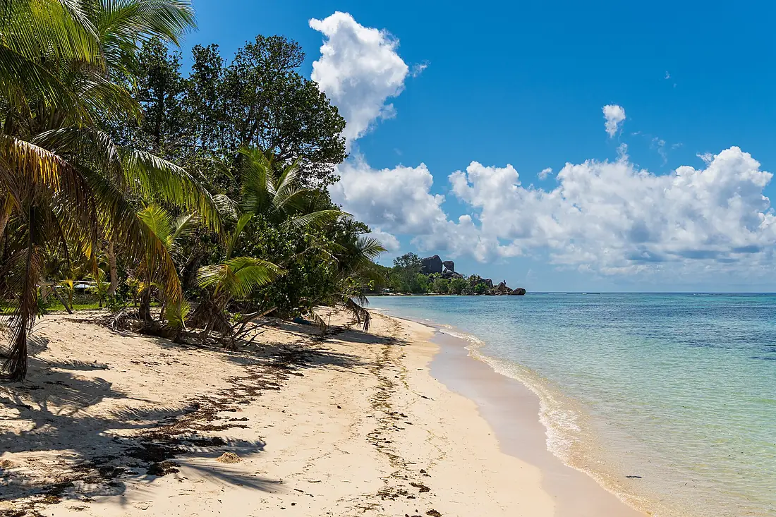 Beach at Union Estate Park - La Digue - Seychelles
