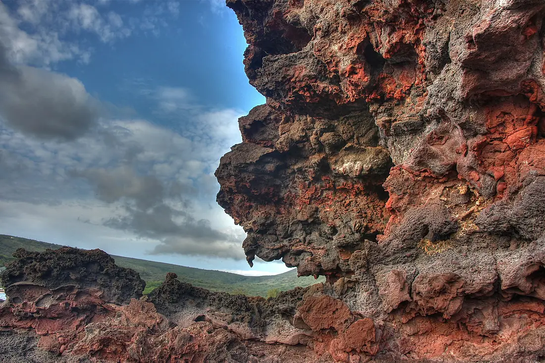Lava Flows at Hulopoe Bay Lanai Hawaii 2