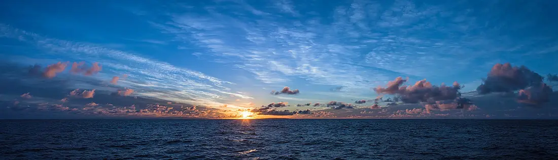 Sunrise over Mangaia