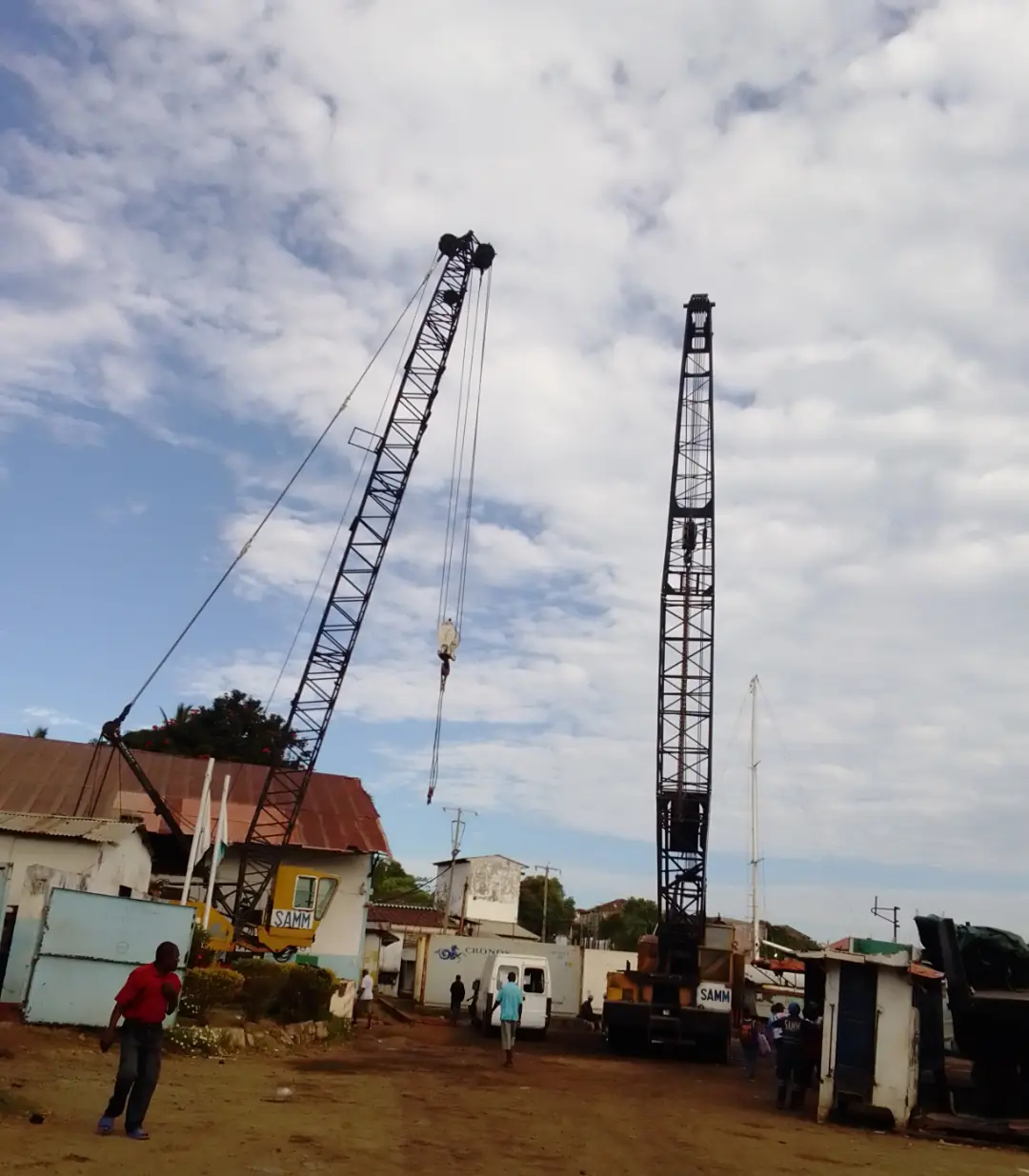 Grue au Port de Nosy Be