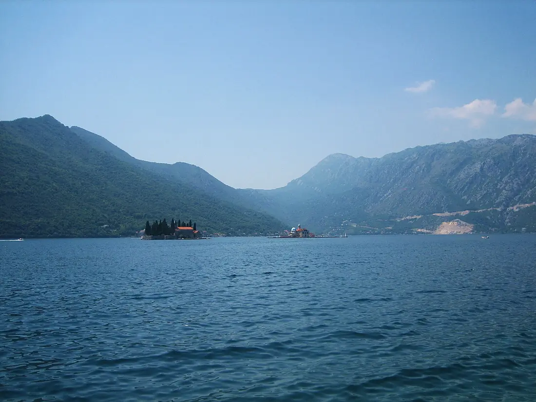 Bay of Kotor with Sveti Đorđe and Our Lady of the Rocks