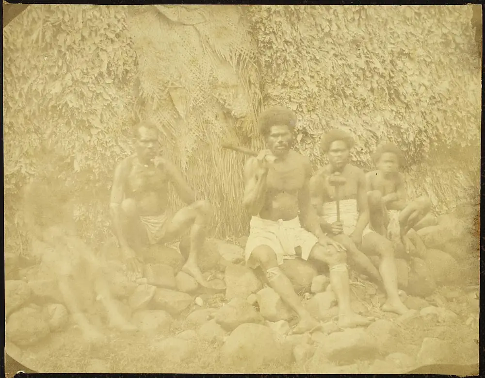 Native mountaineers in Ovalau, 1861