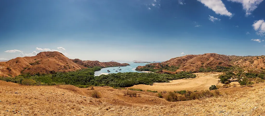 Panorama of Rinca Island