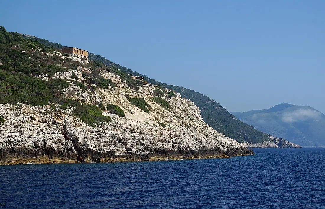 Bunkers on Sazan Island