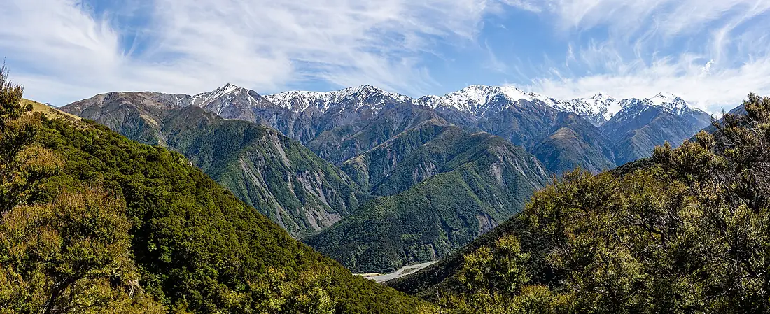 View of Kaikoura Ranges, New Zealand