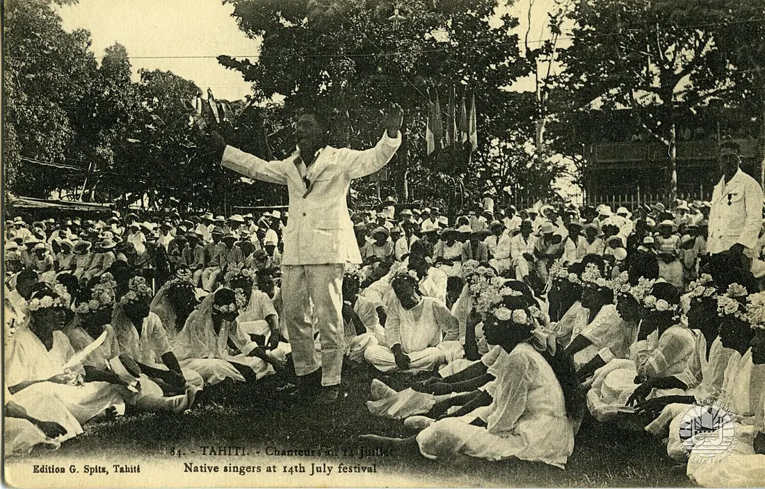 Chanteurs au 14 Juillet (Tahiti)