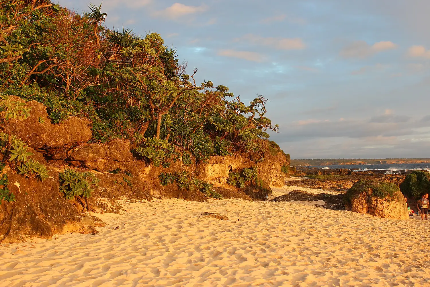 Sandy beach in southern Tongatapu