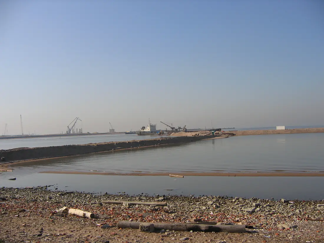Hydraulic fill Vasilievsky Island