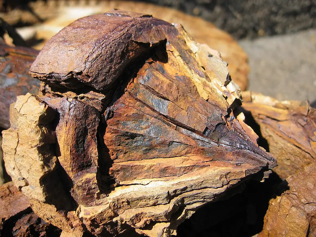 Corroding machinery at old White Island sulphur mine
